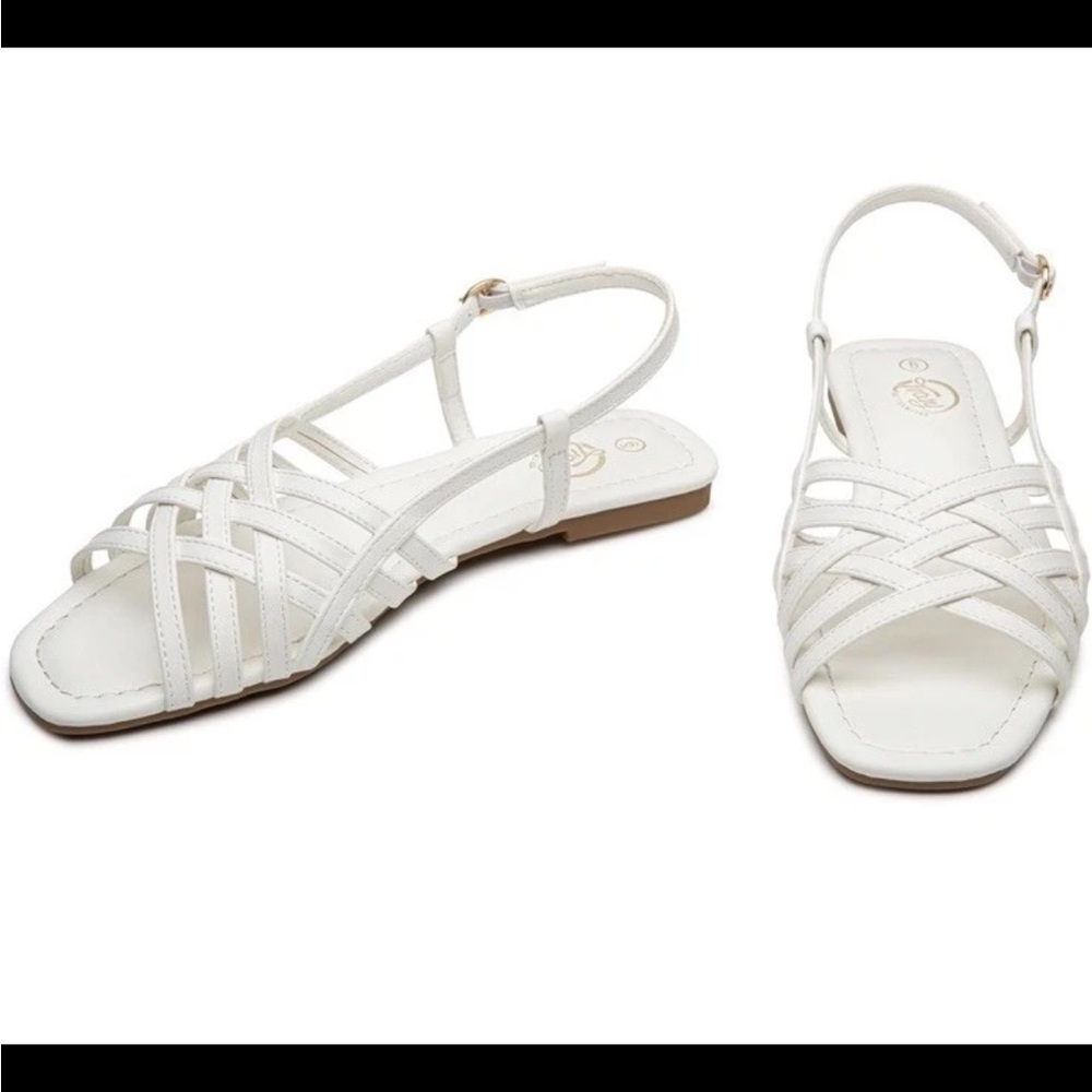Trary Women's Flat Sandals Gladiator Sandals for Women Comfortable Size 8.5